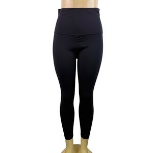 CRZ Yoga Womens Black High-Waist Stretch Leggings Nylon & Lycra Size XL - New